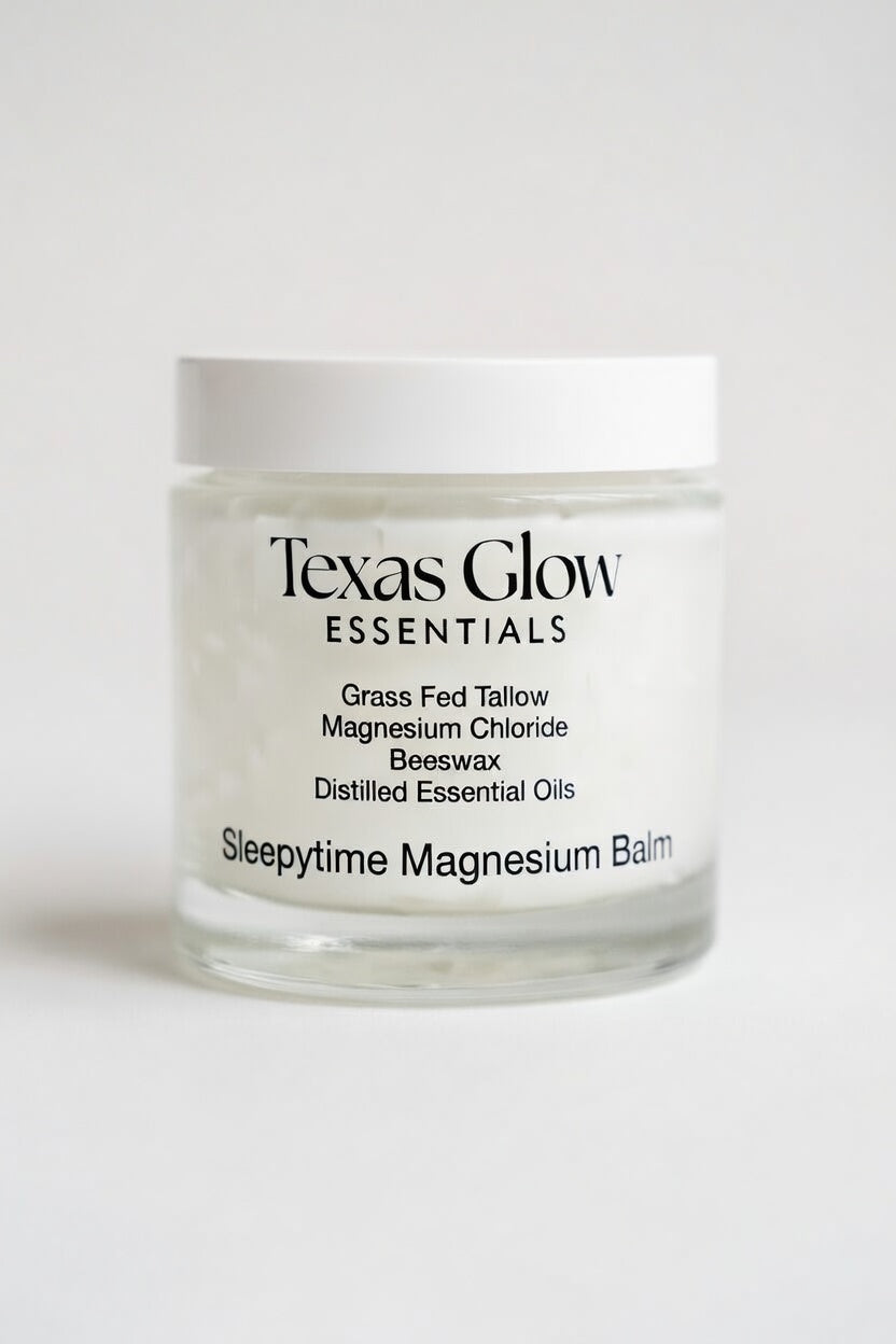 Sleepytime Magnesium Balm With Grass Fed Beef Tallow And Lavender And Mint